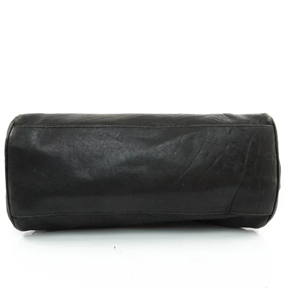 Auth Fendi Hand Bag Leather Black #25155F84 - Picture 6 of 13